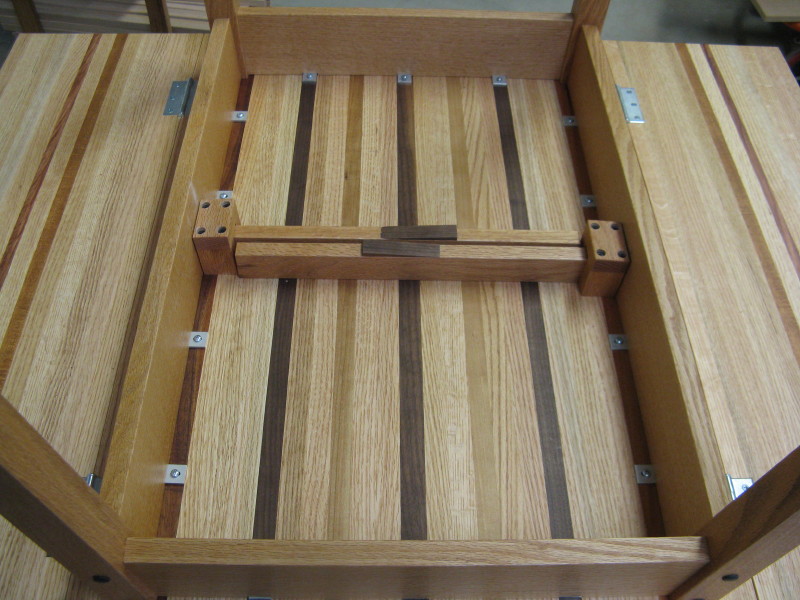 underside of table